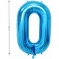 thumbnail image 2 of 40 Inch Large Foil Helium Number Balloon Birthday Wedding Party 0-9 (Baby Blue, 9), 2 of 4