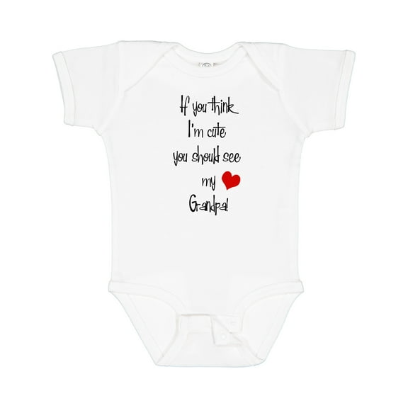 Inktastic Cute Grandpa Boys or Girls Baby Bodysuit