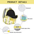 thumbnail image 2 of Modern Lemon Students Backpack Cute Yellow Fruit School Bag with Bright Floral Design, Durable and Comfortable, 2 of 6
