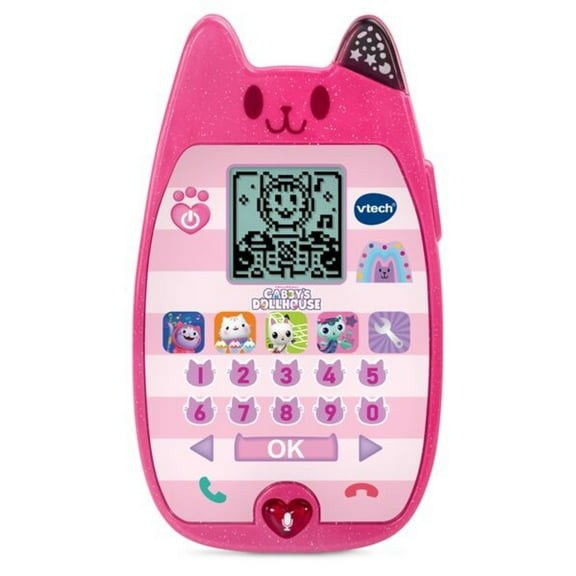 VTech Gabby's Dollhouse A-Meow-Zing Phone with Accessories, Baby and Toddler Toys