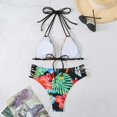 thumbnail image 3 of Gibobby Conjunto de bikini para mujer Traje de baño dividido sexy con múltiples correas de bikini dividido para mujer(Amarillo,G), 3 of 5