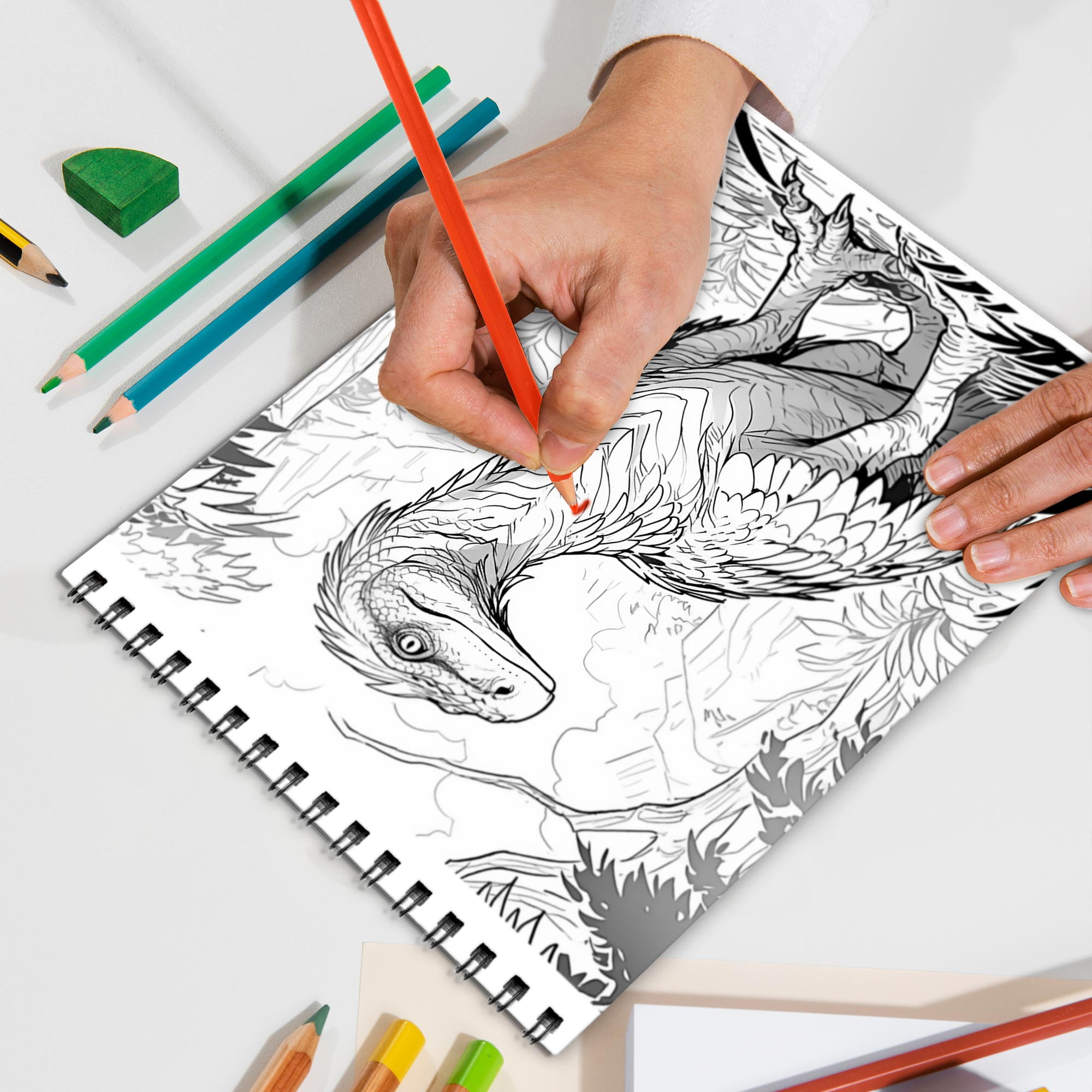 LBKHOUSE Large Print Chrysanthemums Coloring Book Spiral Bound for Adults, Premium Cover