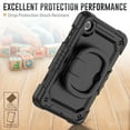 thumbnail image 4 of for Lenovo Tab M8 4th Gen Case 8 inch 2024/2023, 360 Rotating Shockproof Cover with Stand, Handle, Shoulder Strap, Black, 4 of 7