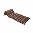 thumbnail image 4 of Safari Floor Pillow Lounger Cover, Animal Skin Stripes in Diamond Pattern Native Art, Nap Mat Printed Fabric Case for 5 Pillows, 88" x 27", Red and Brown, by Ambesonne, 4 of 5