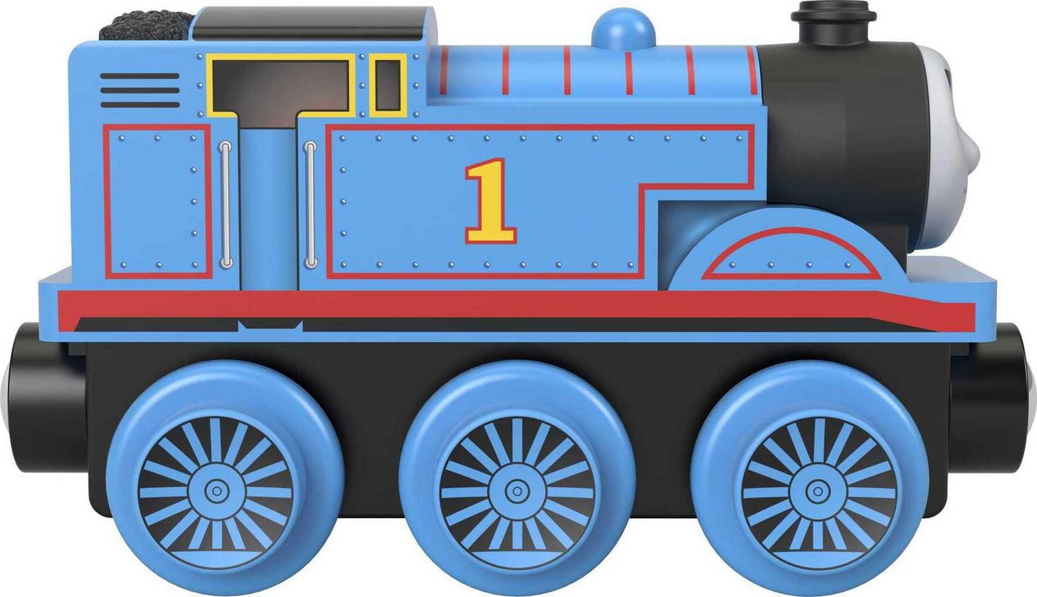 ​Locomotive Thomas de Thomas et ses amis Piste en bois, locomotive jouet à pousser fabriquée à partir de bois provenant de sources durables, pour les tout-petits et les enfants d’âge préscolaire