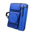 thumbnail image 4 of Art Portfolio Case,Art Portfolio Bags Carry Case Art Supplies Tote, Backpack Bag with Pockets Handle Organizer,Student Carrying Storage Bag Artwork Poster Board,Project Drawing Blue, 4 of 8