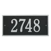 Whitehall Products 1322BS Standard Wall One Line Hartford Address Plaque, Black & Silver
