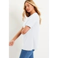 thumbnail image 3 of June + Vie Women's Plus Size Short-Sleeve Crewneck One + Only Tee, 3 of 6