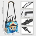 thumbnail image 2 of Lsque inside out 2 Pattern Lunch Bag ,Insulated Lunch Box, Small Leakproof Cooler Food Lunch Containers Reusable High Capacity Lunch Tote Bags, 2 of 7