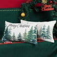 thumbnail image 3 of Christmas Tree Throw Pillow Covers 12x20 Inch Set of 2 Merry Christmas Snowflake Winter Decor Lumbar Cushion Cases for Couch Home Decorations, 3 of 6