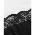 thumbnail image 4 of CHICME Jumpsuits for Women Off Shoulder Long Sleeve Eyelash Lace Spliced Slim Fit Overalls Casual Zipper Back Jumpsuit with Belt Black-S, 4 of 8