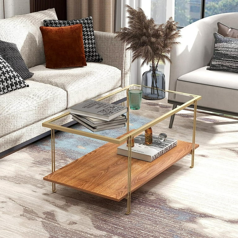 Adjustable glass coffee table discount