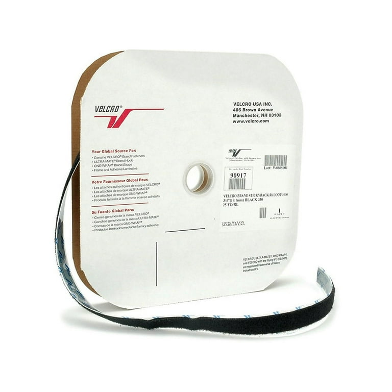 Sticky Back Loop Fastener, Velcro 0.75 Sticky Back Loop Fastener, Velcro 0.75