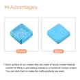 thumbnail image 4 of Uxcell Mosaic Tiles Glass Tiles 1 x 1cm for DIY Crafts, 50Pack(50g,Fluorescent Blue), 4 of 6