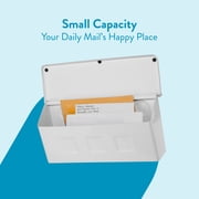Architectural Mailboxes Wayland Steel Wall Mount Mailbox, White, Small