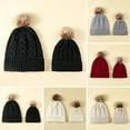 thumbnail image 2 of Mosey Thermal Beanie Hat Stay Warm Stylish Parent-Child Autumn Winter Cold-proof Fine Workmanship Hat for Cold Weather, 2 of 8