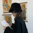 thumbnail image 4 of Women‘s Winter Faux Fur Fuzzy Warm Bucket Hat, 4 of 8