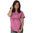 thumbnail image 5 of Cute Christmas Candy Cane Heart Women's Graphic T Shirt Tees Brisco Brands M, 5 of 6