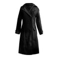 thumbnail image 6 of Women's Elegant Business Wool Coat Double Breasted Winter Long Trench Coats 2025 Trendy Long Sleeve Outerwear, 6 of 8