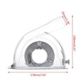 thumbnail image 3 of VONKY Angle Meuleuse Housse de Protection Anti-Poussière de Broyage Transparent Réglage de la Hauteur Scie Disque Tranchage Pièce de Rechange, 3 of 6