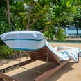 thumbnail image 2 of Arkwright Las Rayas Chaise Lounge Cover - 100% Cotton Terry Pool Towel - 30 x 85 in. - (2 Pack) Blue, 2 of 7
