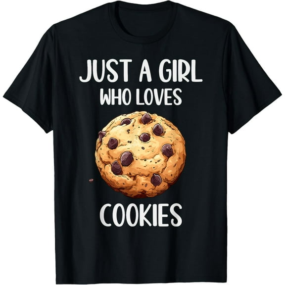 Just A Girl Who Loves Cookies T-ShirtMen's and women's short-sleeved pure cotton shirts