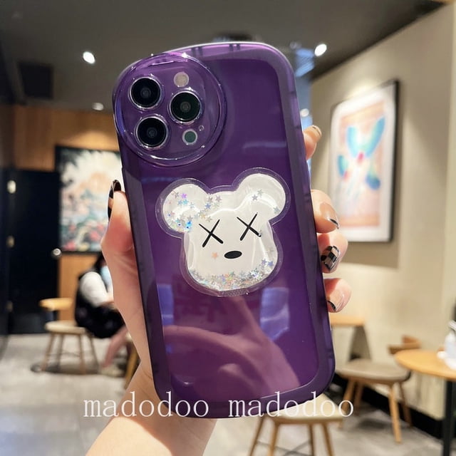 Quicksand Casing Huawei Nova 7i 5T 7 SE Y7P Y9S Mate 20 Pro Cute Cartoon Gloomy Bear Sesame Street Doraemon Crayon Shin-chan Stand High Quality Fine Hole Anti-fall Clear Airbag Soft Phone Case NKS 12