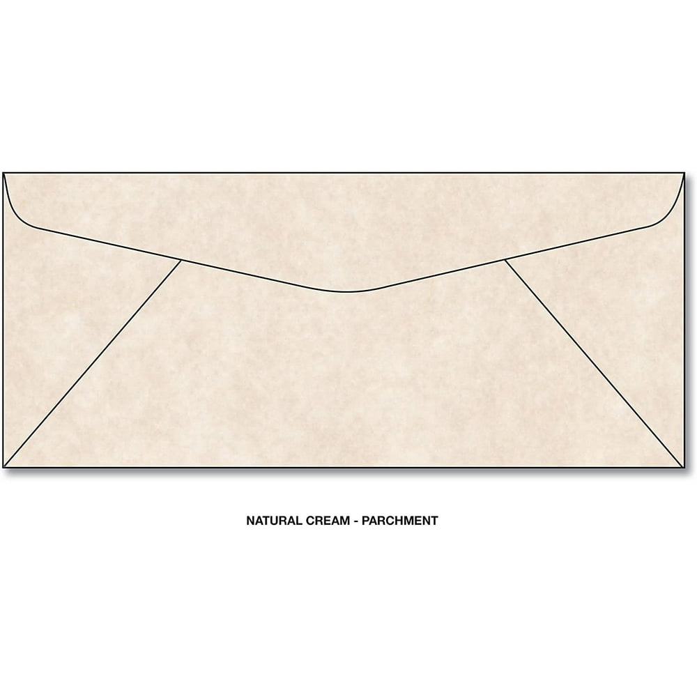 Parchment Natural Cream 10 Business Size Envelopes 50 Envelopes