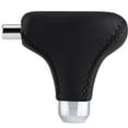 thumbnail image 4 of Hand Stitched PU Leather Gear Shift Knob Cover Universal Fit for Automatic Car Black, 4 of 5