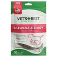 Vet's Best Seasonal Allergy Skin Itch Relief Chews for Dogs 30 Count