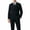 black, variant on Beauty-Emily Men's Classic Double-Breasted Suit Set – Slim Fit 2-Piece Blazer & Pants, Formal Business Suit for Office, Wedding & Events