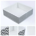 thumbnail image 2 of REGALWOVEN 1 Pack Fabric Storage Bins, Collapsible Closet Organizers for Shelves, Perfect for Storing Clothes Books Wavy Pattern Gray 11*11*3.9, 2 of 6