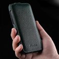 thumbnail image 5 of Melkco For Iphone 13 Pro Matte Phone Case Genuine Cow Leather+pc Vertical Flip Back Cover, 5 of 5