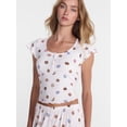 thumbnail image 3 of No Boundaries Henley Top and Pants Sleep Set, 2-Piece, Women's XS-XXL, 3 of 4