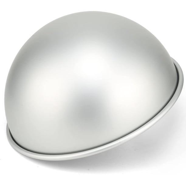 Molde para pastel de cúpula de 25 cm, molde para pastel de fútbol, hemisferio, molde para cumpleaños de fútbol 3D DIY, molde para pastel de aluminio, herramienta antiadherente para hornear (25 cm)