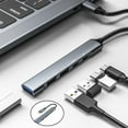 thumbnail image 2 of usb -c 5 en un USB 2,0 Soporte PD Carga Potente Transmisión de Datos, Funda Unibody de Aluminio para Enfriamiento, 2 of 7