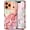 A-Rose Gold, variant on Case Compatible with iPhone 17 Pro Case 6.3 Inch 2025, Marble Pattern 3 in 1 Heavy Duty Shockproof Full Body Rugged Hard PC+Soft Silicone Drop Protective Women Girl Phone Cases, Blue Cyan