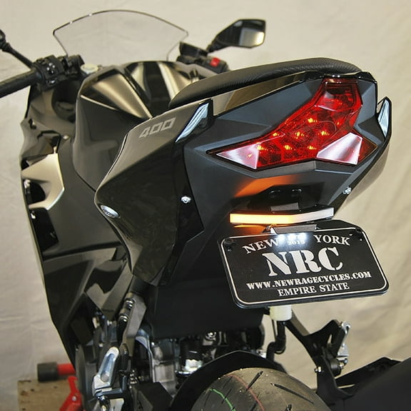 New Rage Cycles N400-FE Kawasaki Ninja 400 Fender Eliminator w/ Turn Signals & LED Plate Light
