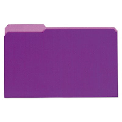UPC 087547153055 product image for Interior File Folders  1/3-Cut Tabs  Legal Size  Violet  100/Box | upcitemdb.com