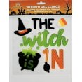 thumbnail image 5 of Serafina Home Halloween Window Gel Clings: Trick or Treating Home Decor Jack O Lanterns Pumpkins Witch Black Cat Decorations for Home Office Business, 5 of 5
