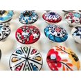 thumbnail image 6 of 25 PC of Assorted Cabinet Ceramic Knobs | Colorful Knobs | Drawer Closet Dresser Wardrobe Furniture Door| Nuts & Bolts Included, 6 of 8