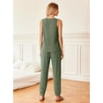thumbnail image 5 of Fantaslook Womens Pajamas Sets V Neck Tank Tops and Long Pants Two Piece Lounge Sets Summer Oufits Loungewear, 5 of 9