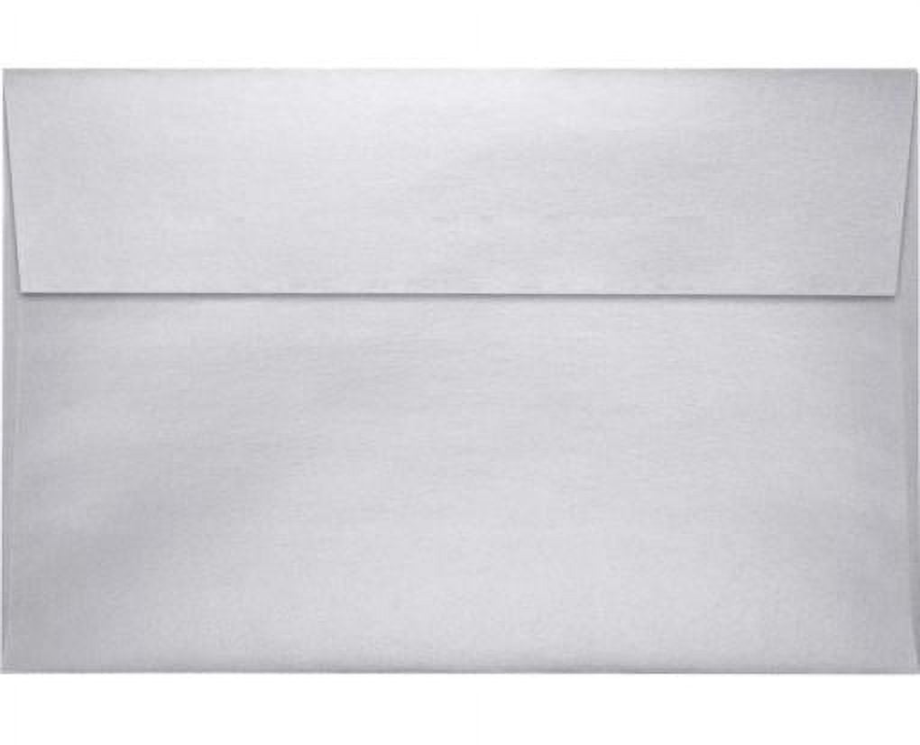 LUXPaper A9 Invitation Envelope, (5 3/4 x 8 3/4), Silver Metallic, 500/Pack