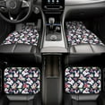 thumbnail image 6 of Wukai Rabbit And Rose Print Car Foot Mat Set of 4 Pieces, Anti-Slip Neoprene Auto Floor Mats Carpet, Universal Fit Automotive Floor Foot Mats Set for SUV, Van, Trucks, 6 of 6