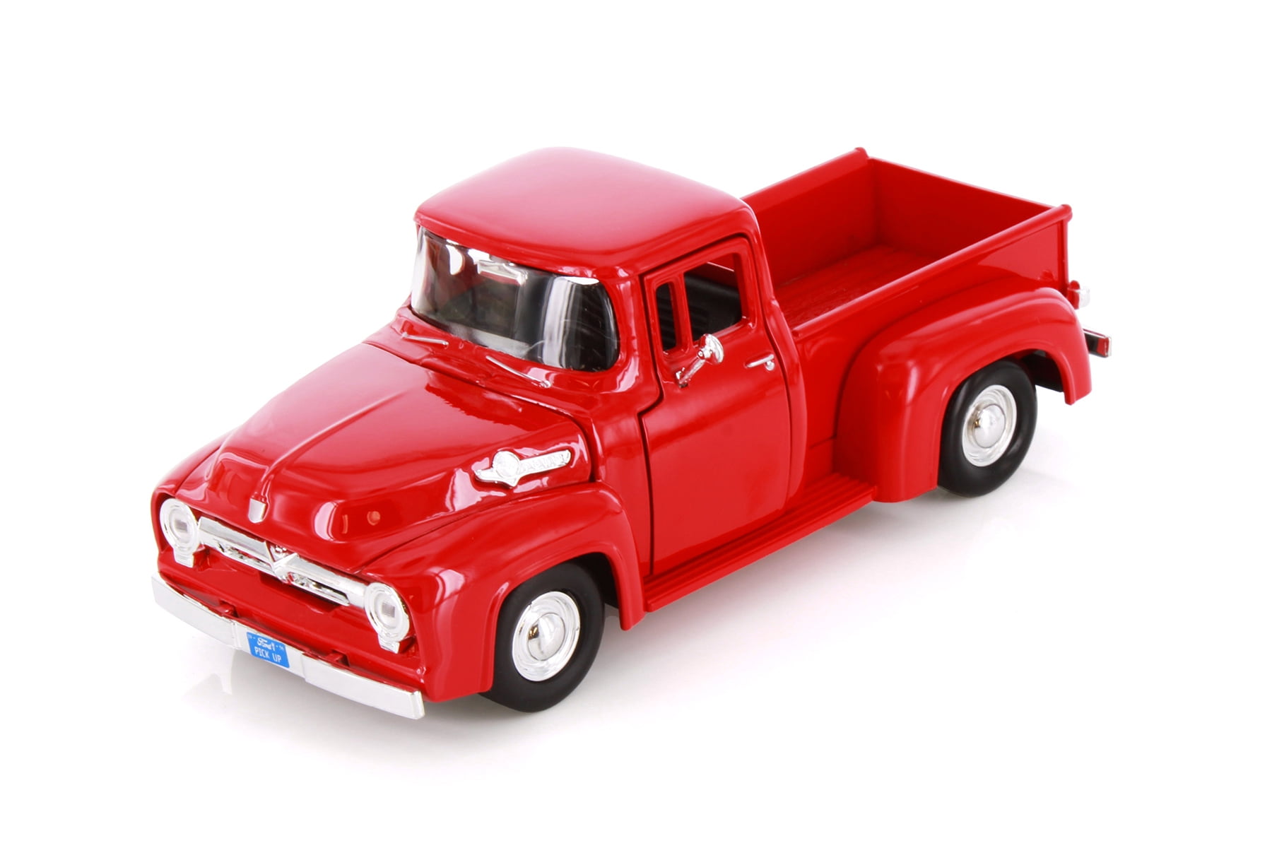 1956 Ford F-100 Pickup Truck, Red - Showcasts 77235D - 1/24 Scale Diecast Model Car
