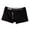 Black, variant on LYEAA Breathable Loose Boxers Cotton Soft Men Trunks Solid Comfortable Underpants Elastic Waistband Fashion Support Pouch Underwear with Fly White S