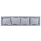thumbnail image 2 of Exhibidor de relojes y pulseras de terciopelo con 3 almohadas gris, 2 of 8