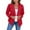 Red, variant on IMENGL Casual three quarter sleeve solid color suit jacket, Orange M, Size M-3XL