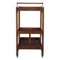 thumbnail image 3 of SEI Furniture Zhori Bar cart, Tabac Foncé, Laiton, 3 of 5