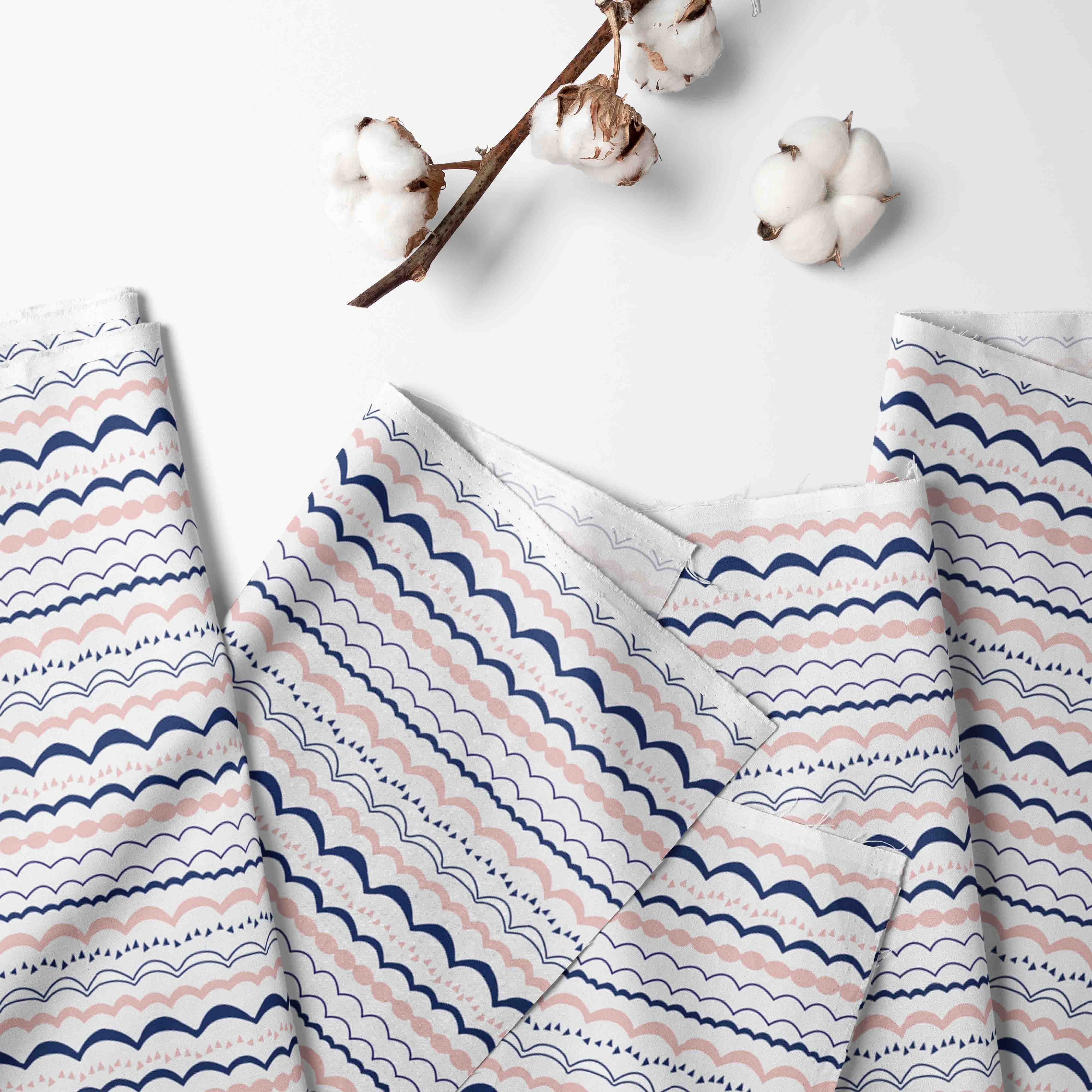 Bacati - Nursery Storage Caddy Tribal Olivia Coral/Navy Girls